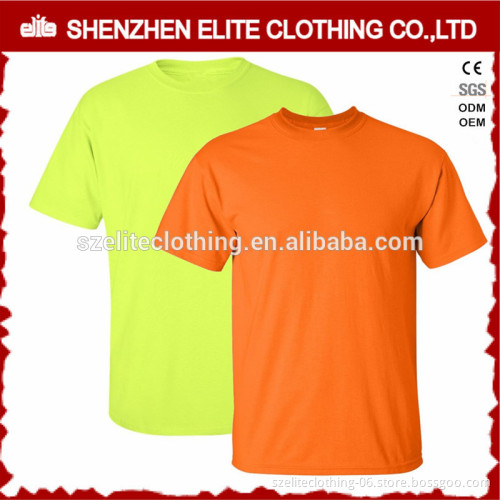 100% polyester breathable green fluorescent yellow reflective work shirts